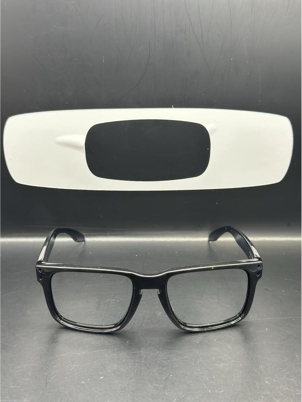 Oakley Holbrook Polished Black/Crystal Blue/Black Frame(No Icons/Rivets)